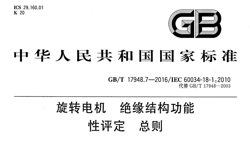 GB/T 17948.7-2016 旋转电机 绝缘结构功能性评定 总则