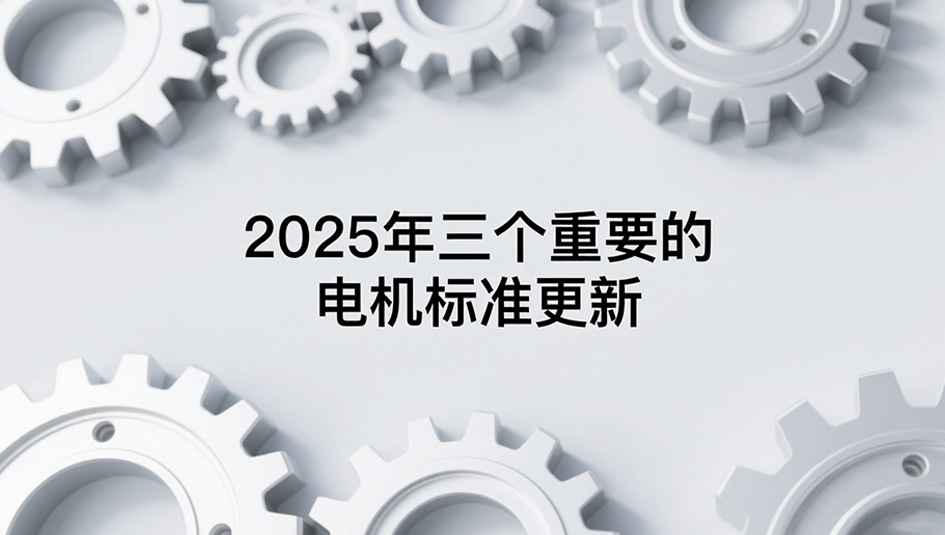 2025年三个重要的电机标准更新