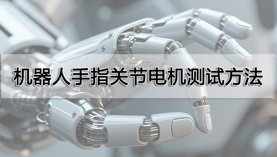机器人手指关节电机测试方法