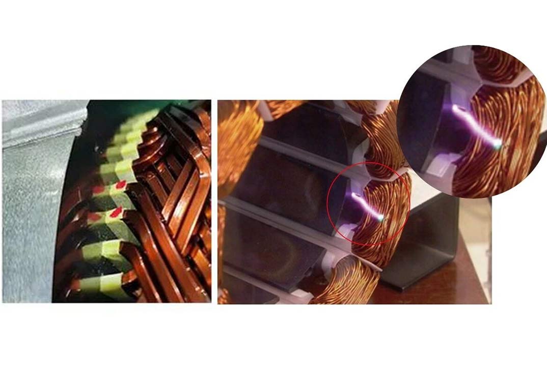 新能源汽车驱动电机局部放电测试设备应用现场