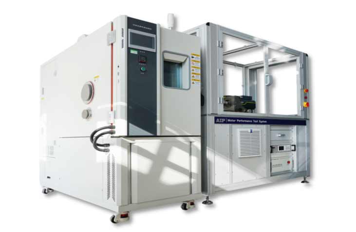 1、测试台 谐波减速机测试台面设有滑轨,滑轨上依次同轴安装被测电机、位置传感器、扭矩传感器、异步伺服电机。台面有供电机的端子 U、V、W,供电机或外接控制器的端子 DC+ 、DC-还有各种信号的接口,例如:CAN-BUS、ECU 、Encoder、Temperature 、Voltage 等端口 。 2、电控柜 主要由直流电源 、伺服驱动器 、BLDC 电机控制器 、测控系统和安全控制电路等组成。 3、伺服系统 主要由伺服直流电源、伺服驱动器与异步伺服电机(内含编码器)组成。 速度模式下,可以作为主电动机拖动 DUT 电机按照 指定速度运转;转矩模式下,可以做为 DUT 电机的负载施加指定的转矩运转 4、FOC系统 主要由直流电源、控制器、测控系统及其编码器、磁环位置传感器等组成。 其中 BLDC 控制器应具有 FOC 及弱磁能力。控制器可以适配不同极槽的电机,例如 12 槽 8 极或 12 槽 10 极等,只需要在测试前用 BLDC 控制器的 SETUP TOOL 软件模块对 BLDC 控制器进行设置即可。 5、环境仓系统(选配) 环境系统:主要由高低温箱、温度采集器组成。该系统可以模拟电机的实际工作温度环境。环境模拟温度:-40摄氏度到150摄氏度。 1、测试台 谐波减速机测试台面设有滑轨,滑轨上依次同轴安装被测电机、位置传感器、扭矩传感器、异步伺服电机。台面有供电机的端子 U、V、W,供电机或外接控制器的端子 DC+ 、DC-还有各种信号的接口,例如:CAN-BUS、ECU 、Encoder、Temperature 、Voltage 等端口 。 2、电控柜 主要由直流电源 、伺服驱动器 、BLDC 电机控制器 、测控系统和安全控制电路等组成。 3、伺服系统 主要由伺服直流电源、伺服驱动器与异步伺服电机(内含编码器)组成。 速度模式下,可以作为主电动机拖动 DUT 电机按照 指定速度运转;转矩模式下,可以做为 DUT 电机的负载施加指定的转矩运转 4、FOC系统 主要由直流电源、控制器、测控系统及其编码器、磁环位置传感器等组成。 其中 BLDC 控制器应具有 FOC 及弱磁能力。控制器可以适配不同极槽的电机,例如 12 槽 8 极或 12 槽 10 极等,只需要在测试前用 BLDC 控制器的 SETUP TOOL 软件模块对 BLDC 控制器进行设置即可。 5、环境仓系统(选配) 环境系统:主要由高低温箱、温度采集器组成。该系统可以模拟电机的实际工作温度环境。环境模拟温度:-40摄氏度到150摄氏度。