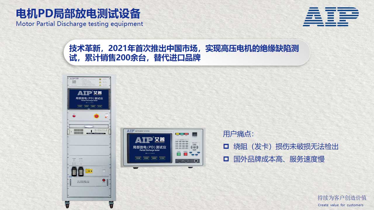 电机PD局部放电测试方案—AIP艾普